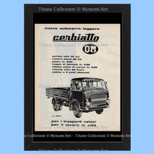 1964 * Pubblicità Originale 'OM - Cerbiatto, Nuovo Autocarro Leggero' in Cornice