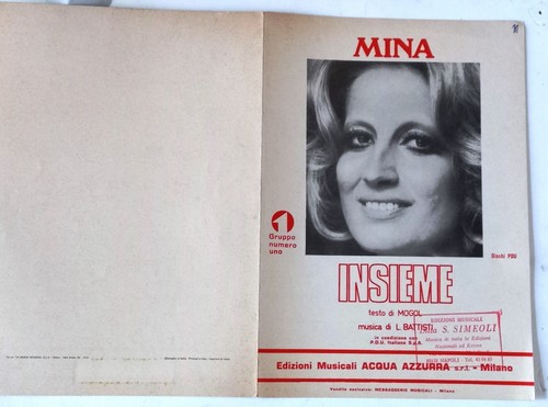 Spartito musicale mina - mina, insieme