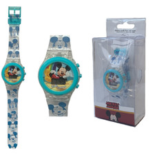 OROLOGIO DA POLSO DIGITALE TOPOLINO DISNEY CON LED IN CONFEZIONE REGALO WD20368