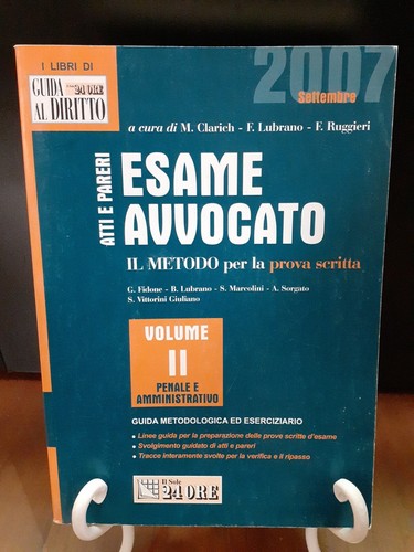 Clarich atti pareri esame - -,