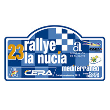 ADESIVO TARGA RALLYE LA NUCÍA