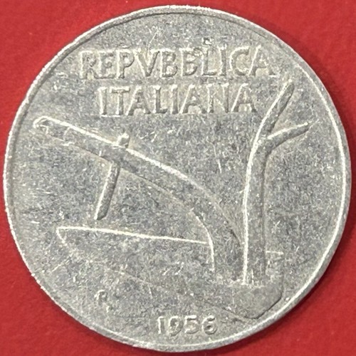 Moneta lire 1956 spighe - moneta, "spighe"