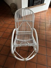Sedia a dondolo In Vimini e Corda