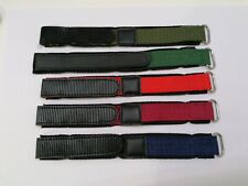 CINTURINO OROLOGIO A STRAPPO 15-16-18mm SUB SUBACQUEO ROSSO BORDEAUX VERDE MILIT