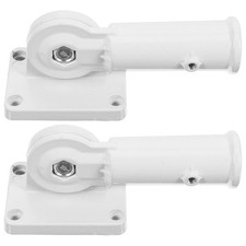  2 Pcs Porta Asta Bandiera Regolabil Fissaggio Portabandiera Da Muro