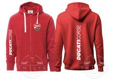 FELPA DUCATI FELPA FULL ZIP CAPPUCCIO MOTO MOTOGP  ITALIA SWEATSHIRT HOODIE