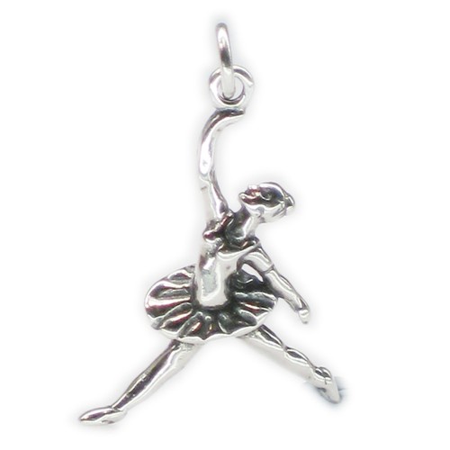Charm ballerina argento