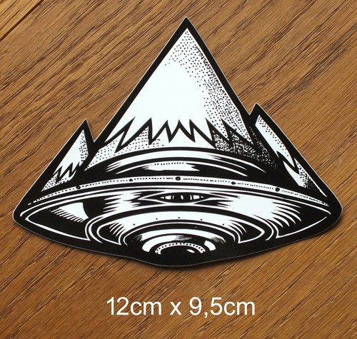 Alien ufo adesivo - alien, sticker