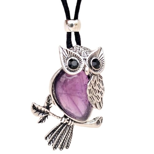 Collana con ciondolo - , gufo