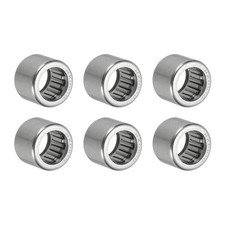 8 x 12 x 10 mm Cuscinetti a Rullo ad Ago, 6PCS Cuscinetto Estremità Aperte in Acciaio, Argento