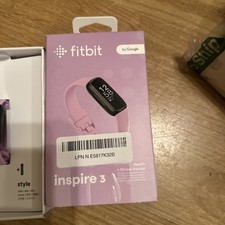 Fitbit Inspire 3 Cardiofrequenzimetro Salute e Fitness Tracker | Lilac Bliss Open