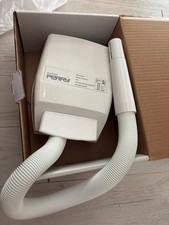 ASCIUGACAPELLI A PARETE CON TUBO 750 WATT PERRY ACT10 COLORE BIANCO PROTEC IP21