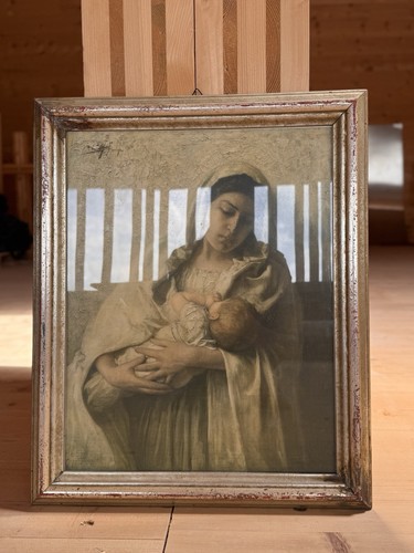 Quadro vintage madonna con - vintage, "madonna