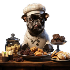 Bulldog francese cane auto