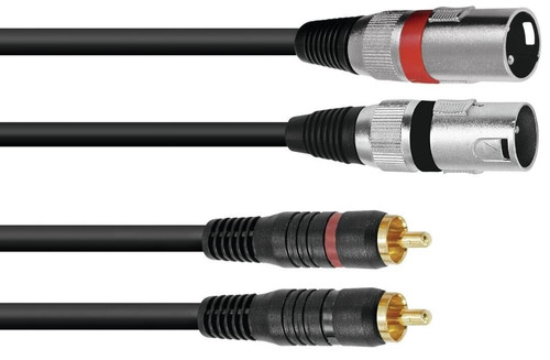 Cavo xlr rca 6m - rca, prolunga
