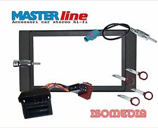 MASCHERINA RADIO DUE DIN PER FORD FIESTA 2006 A 2008 + CONNETTORI E CHIAVI RADIO