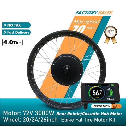 Fat bike elettrica neve 72v - fat,