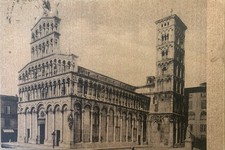 Cartolina Lucca Chiesa di San Michele viaggiata