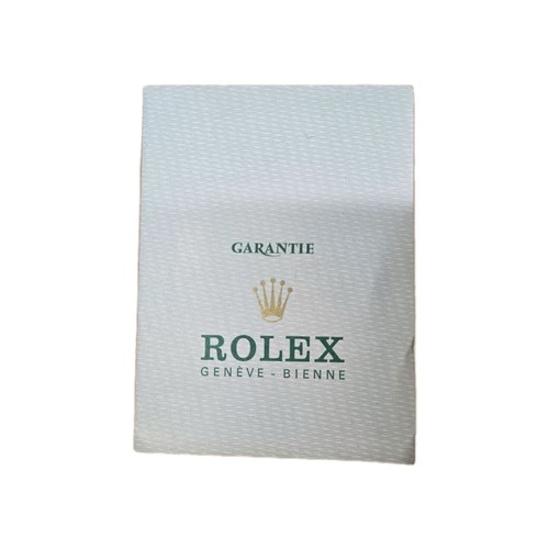 Certificato garanzia rolex - certificato,
