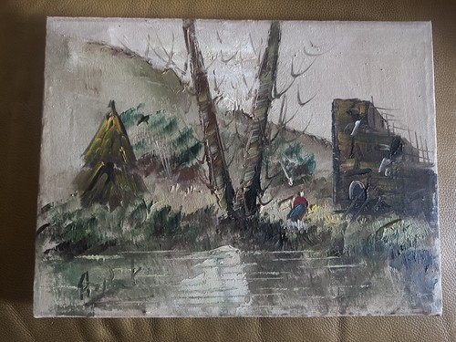 Quadro olio tela aldo - olio,