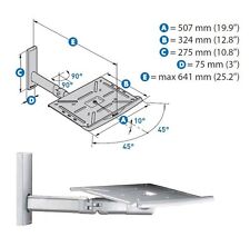 SK MELICONI TV R25 Supporto a Muro per TV 20 - 25" max 40 Kg SILVER