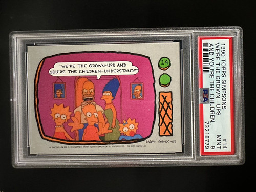 1990 topps simpsons - topps, #14