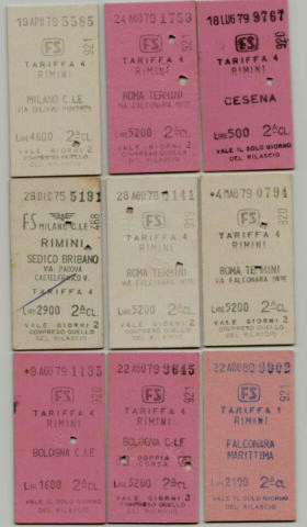 Lotto biglietti ferrovie stato - biglietti,