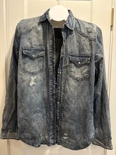 Zara Camicia Denim Uomo L 42