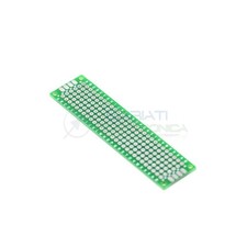 Basetta millefori 80x20mm Doppia Faccia Passo 2,54mm Breadboard