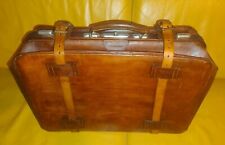 grande Antica Valigia VARDA TORINO cuoio  primi '900 Travel Case 56x35x26
