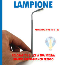 LAMPIONE STRADALE DIORAMA MODELLISMO FERROVIARIO LED 3V 12V PLASTICO