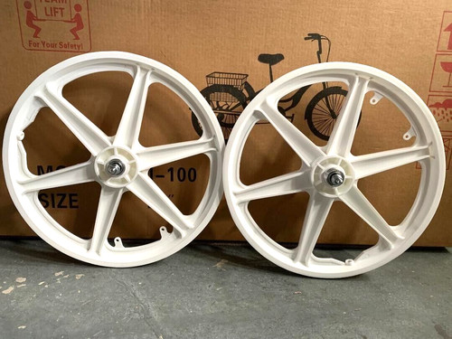 Set ruote bicicletta bianche - set,
