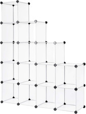 - Scarpiera Modulare in Plastica, Con 16 Scomparti, 30 X 30 Cm