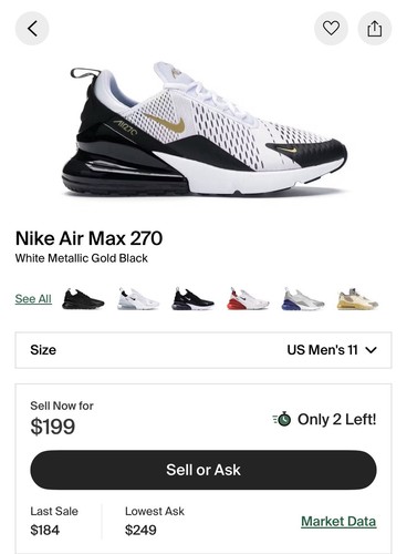 Nike air max 270 sneakers - nike,