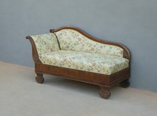 Divano dormeuse letto da giorno Carlo X, mogano, fine '800 - L 170 cm!