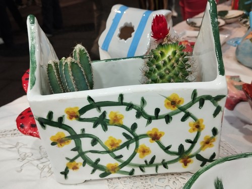Vaso porta piante - porta, ceramica