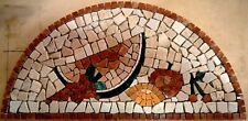 Medaglione Medaglione Rosone Mosaico Marmo MEZZALUNA Frutta 60X30cm Altri modell