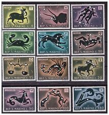 SAN MARINO 1970 SEGNI ZODIACALI ZODIACO SERIE  NUOVA ** MNH