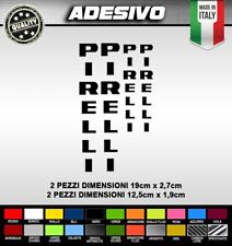 ADESIVI PIRELLI - 4 PEZZI auto moto scooter camper tuning ecc
