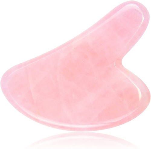 Quarzo rosa naturale gua sha - rosa,
