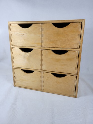 Mini cassettiera legno pino - legno,
