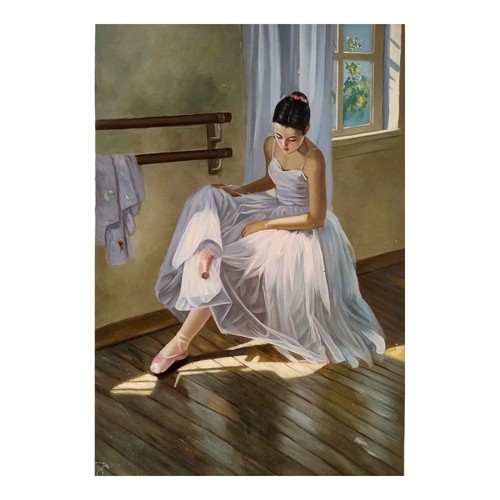 Quadro olio 60x90 ballerina - quadro,