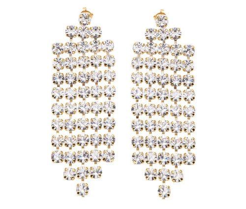 Orecchini placcati oro con - oro,