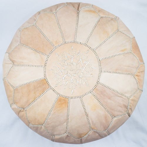 Pouf pelle marocchina panna - in,