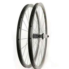 Set ruote 27,5er 650B 27x25mm MTB XC bicicletta carbonio sinistro mozzo dritto opaco