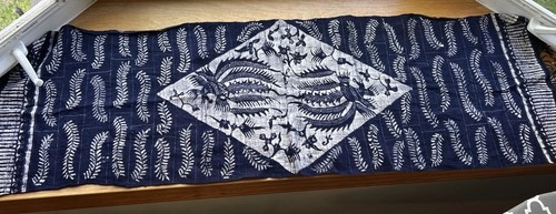 Sciarpa vintage tessuto batik
