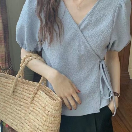 Top camicia donna scollo - , v