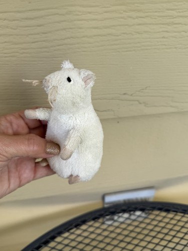 Peluche topolino ratto bianco
