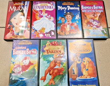 Disney Collezione 7 VHS Lotto