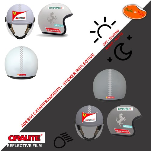 Adesivi casco catarifrangenti
